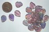 25 14mm Amethyst AB Leaf